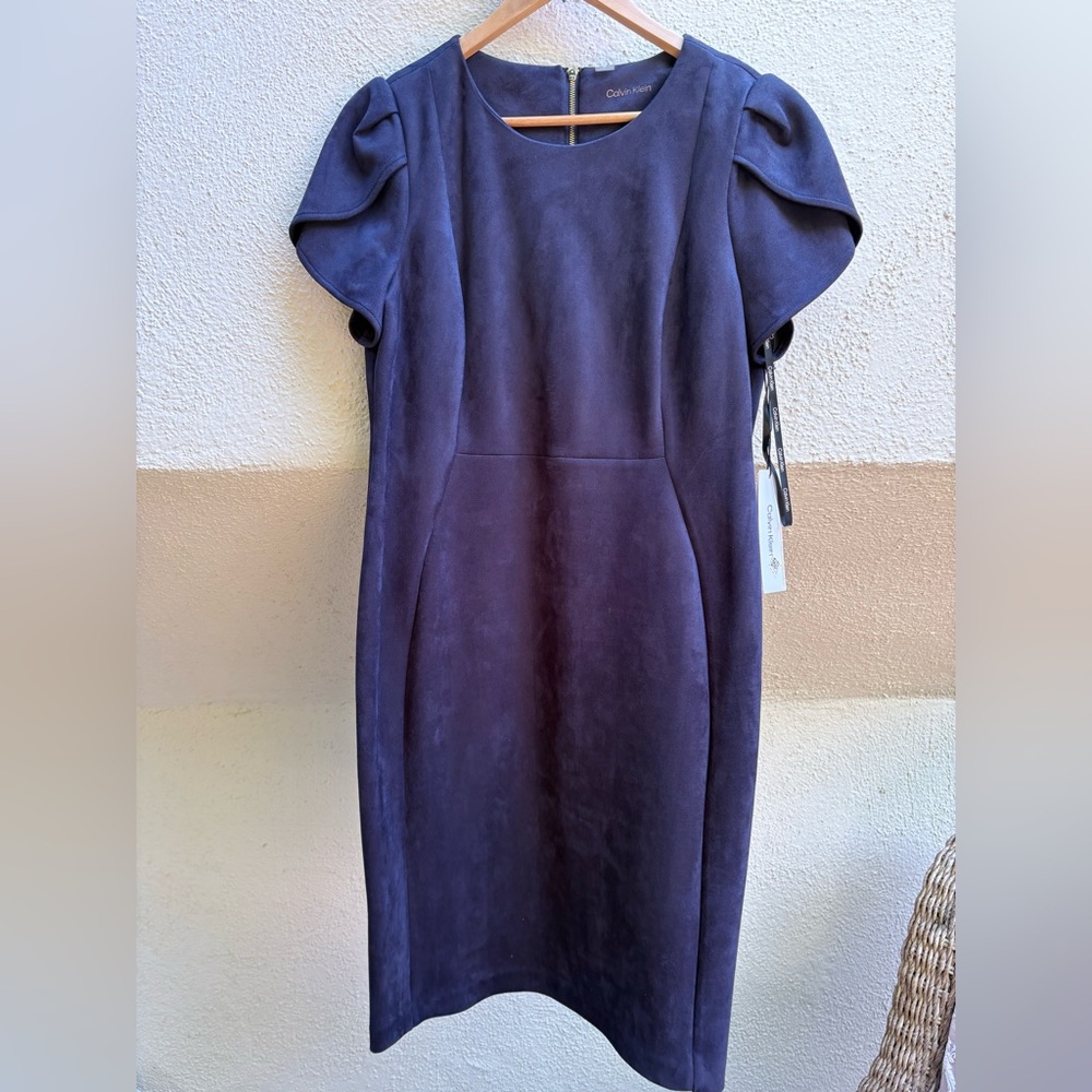 Calvin Klein Deep Purple Midi Dress